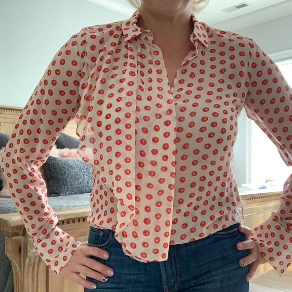 The Addison Story long sleeve silk blouse - Picture 2 of 5